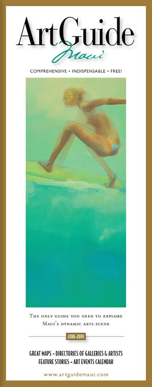 "Helen" featured as the cover art for Maui Art Guide 2018-2019